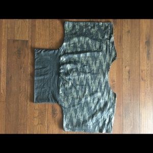 Batwing shimmer top